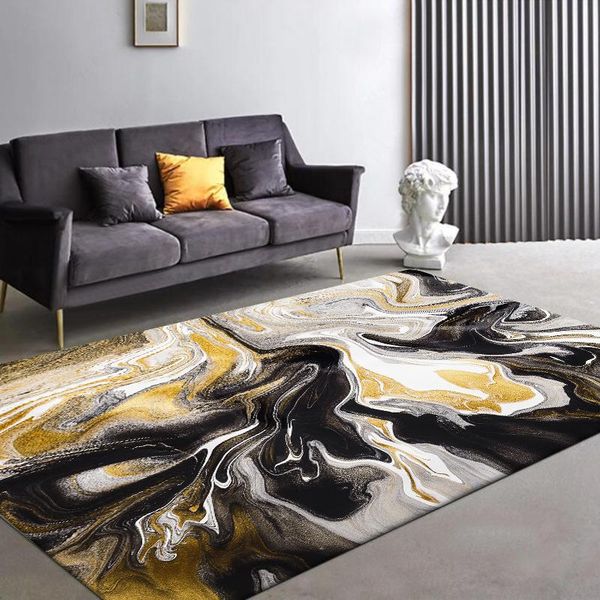 

carpets nordic modern abstract dark brown marble kitchen living room bedroom bedside carpet matcustom size