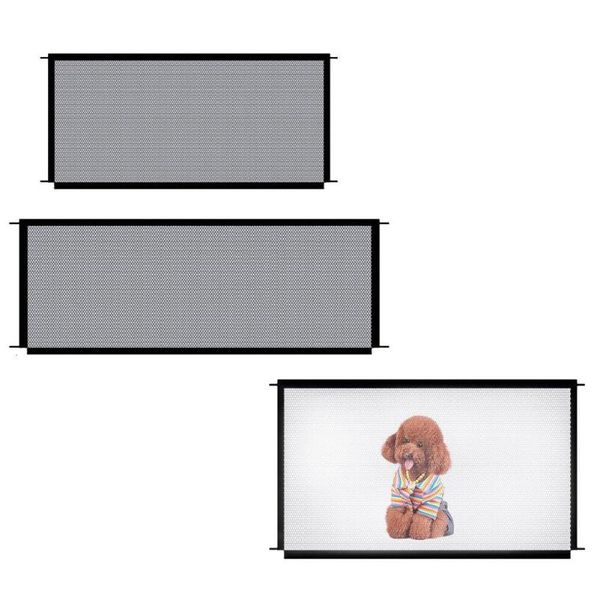 

cat carriers,crates & houses pet barrier fences portable folding breathable mesh dog gate separation guard isolated fence dogs baby safety