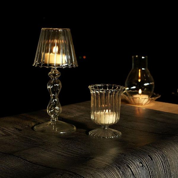 

candle holders tealight glass holder for home garden centerpiece decoration lamp stand tabletop