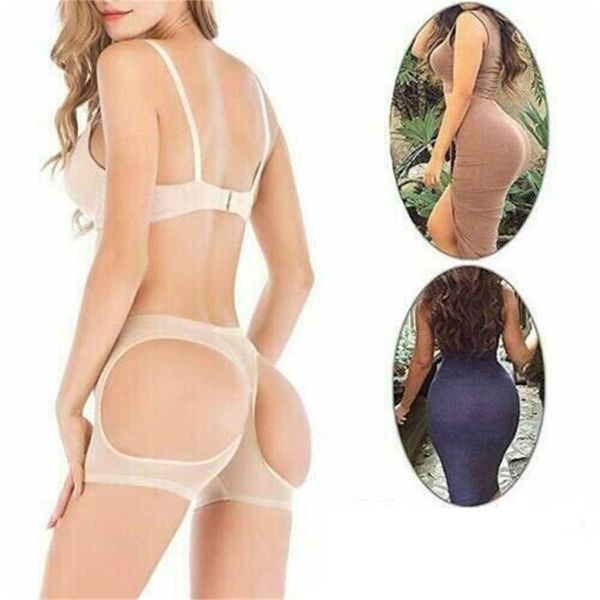 

women's panties women seamless hip enhancer briefs bulifter firm pants body shaper boy shorts shapewear waist cincher tummy control, Black;pink