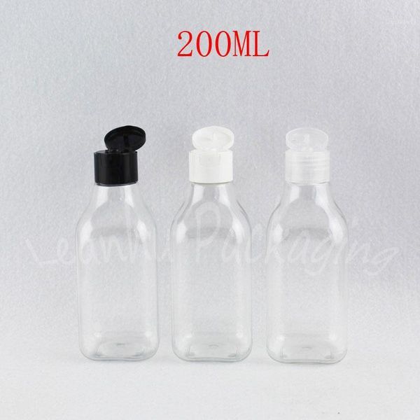 

storage bottles & jars 200ml transparent square plastic bottle , 200cc shampoo / shower gel packaging empty cosmetic container ( 30 pc/lot )