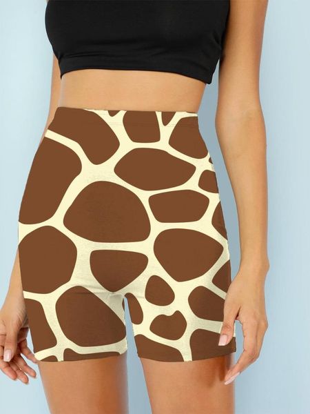 

women's pants & capris 3d shorts animal women giraffe brindle womens jogging athletic hawaii high quality, Black;white
