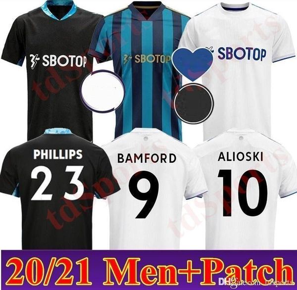 

new 20 21 bamford soccer jerseys 2020 2021 rodrigo koch costa alioski phillips men training football shirt thailand, Black;yellow
