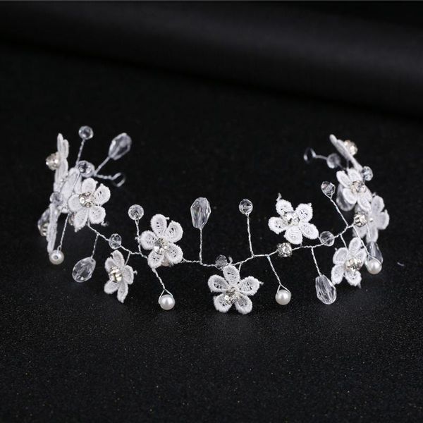 

hair clips & barrettes wedding ornaments lace flower beads exquisite handmade bride headdress maea99, Golden;silver