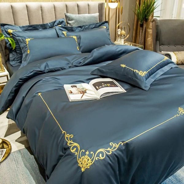 

bedding sets home2021-high-grade egyptian cotton light luxury four-piece bare sleeping nordic-style bed sheet quilt cover
