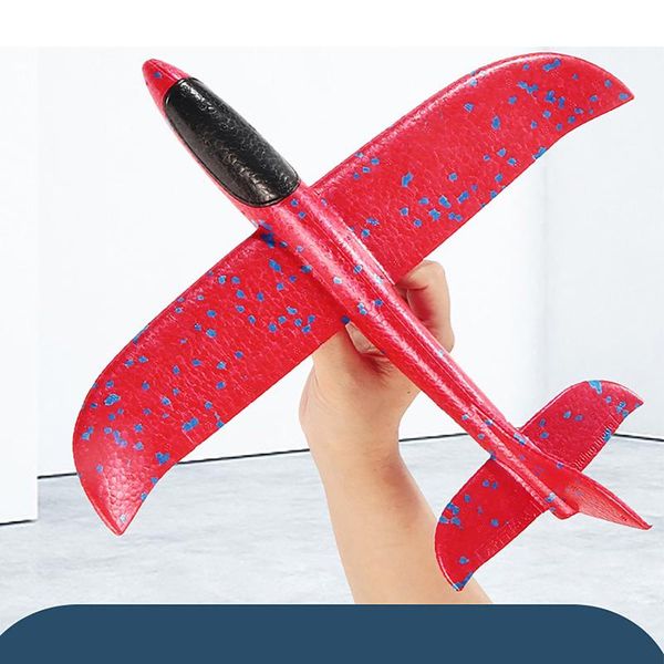 

party favor light foam plane launcher airplanes glider hand throw catapult toy for kids guns aircraft shooting game gifts