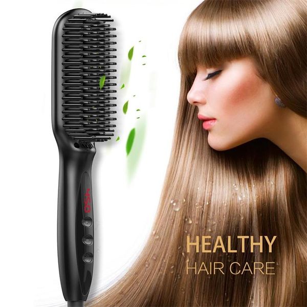 

electric hair brushes comb brush for woman multifunctional straightener beard straightening quick styler man tools