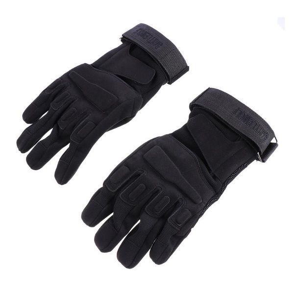 

cycling gloves 1 pair motorcycle full finger professional anti-skid mitten riding, Black
