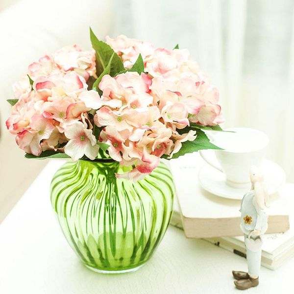

1pcs artificial silk flower hydrangea flower decorative fake flowers home decor accessories wedding decoration mariage af0728