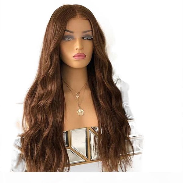 

13x6 brazilian wavy brown remy human hair full lace wigs for black women body wave 360 lace frontal human hair wigs for women