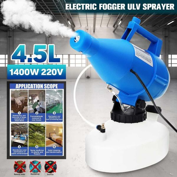 

watering equipments 110/220v 1400w 4.5l intelligent electric ulv fogger sprayer mosquito killer disinfection machine atomizer fi