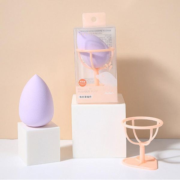 

sponges, applicators & cotton 1pc cosmetic puff sponge smooth soft dry&wet use water drop powder makeup foundation beauty tools with holder