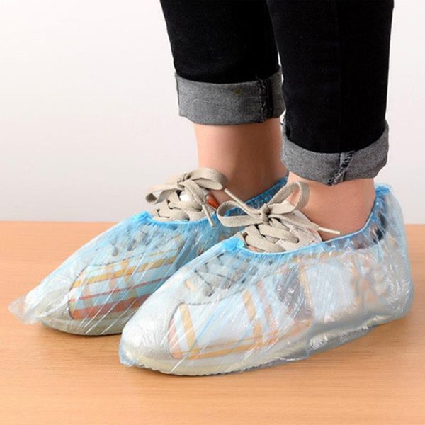 

disposable shoes covers blue plastic thick waterproof shoe covers indoor protect home floors outdoors water resistant cover, White;pink