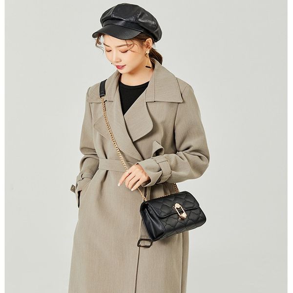 

2020 new mini handbags women fashion chain messenger bag women lock buckle shoulder bag small flap simple style purse phone bags c0225