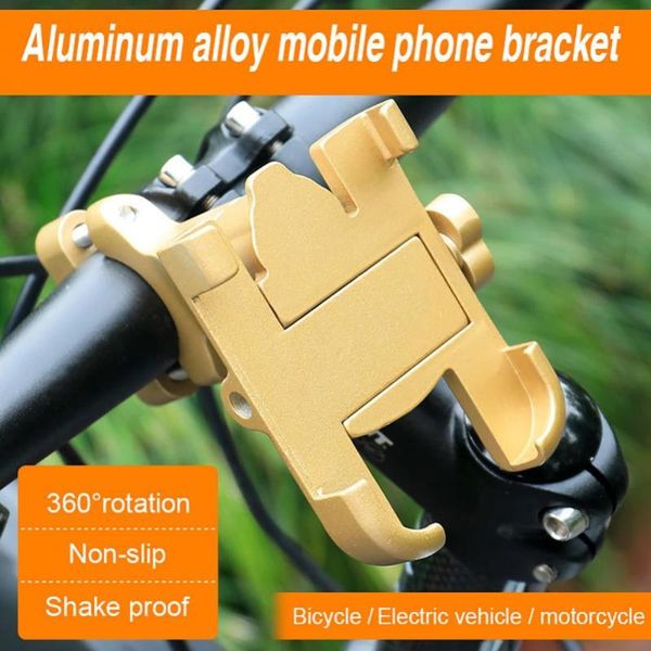 

car & truck racks 360 degree rotatable aluminum alloy bicycle mobile phone holder motorcycle handlebar mounting