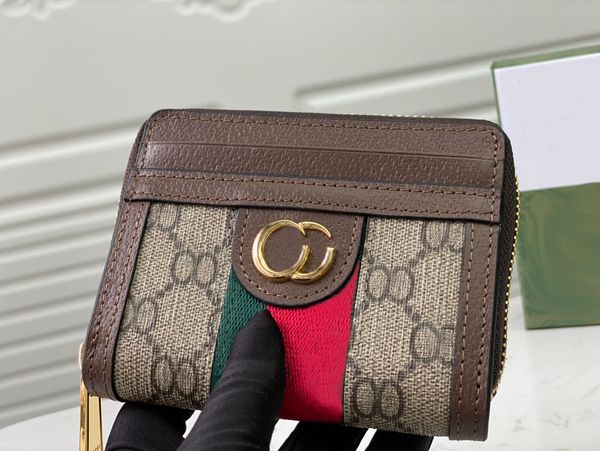 

2021 fashion designers wallets luxurys mens women leather bags classic bee tiger snake letters purses original box digram card holder, Red;black