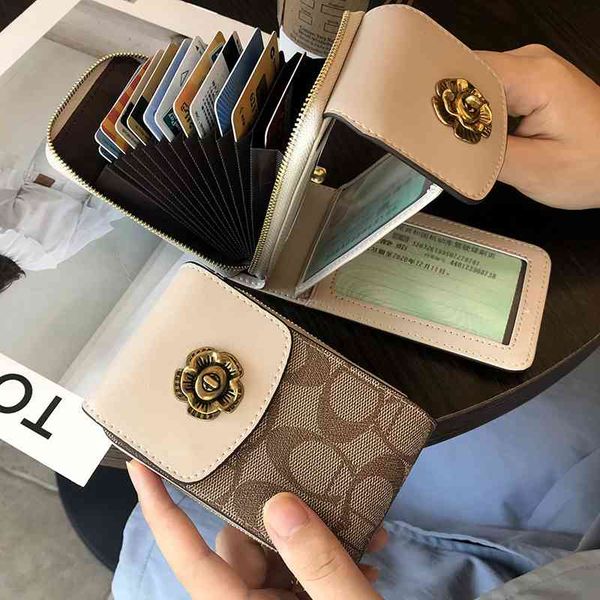 

luxurys designers france coin pouch compact, exquisite, high-end, multi slot, large capacity driver's license cover, multi-function int, Red;black