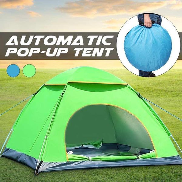 

automatic tent 1-2person camping rain tent easy instant setup lightweight uv protection protable backpacking sun outdoor shelter