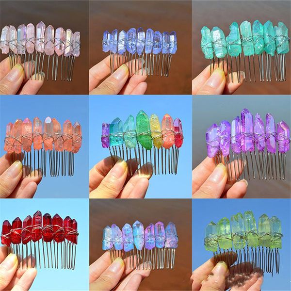 

hair clips & barrettes handmade luxury bridal crystal tiaras crowns queen pageant prom tiara wedding comb accessories women ornaments, Golden;silver