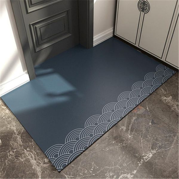 

carpets eovna pu leather entrance doormat non-slip for living room kitchen geometric waterproof and oil-proof scrubable mat
