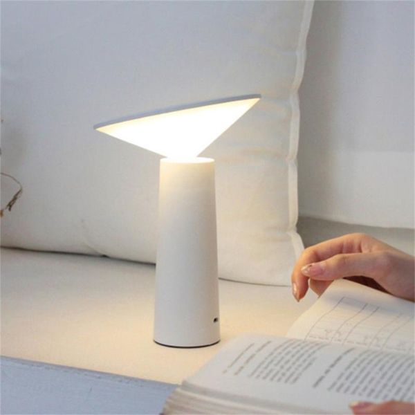 

table lamps creative led night light usb rechargeable modern desk lamp bedroom reading book touch sensor bedside atmosphere