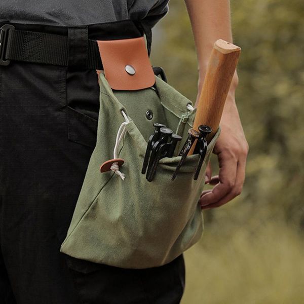 

outdoor bags 4pcs foraging pouch for hiking camping treasures picking bag fruit waist belts hanging