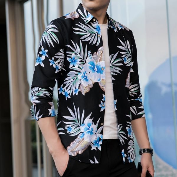 

male mode manga long thin new personality plus size genuine shirt m3p7, White;black