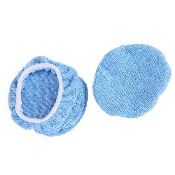 

car sponge microfiber polisher pad parts waxing 5pcs auto blue cover detailing