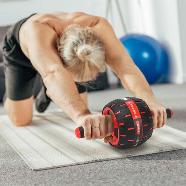

training equipment abdominal roller wheel home gym abdomen workout exercise