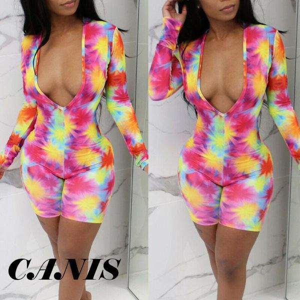 

women's jumpsuits & rompers fashion women jumpsuit ladies deep v neck floral clubwear bodycon playsuit romper, Black;white