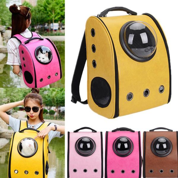 

pet astronaut backpack portable outdoor pet bag breathable cat dog backpack