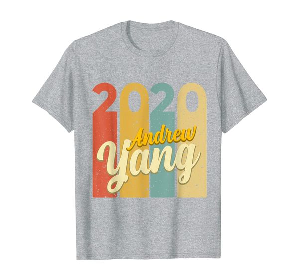 

andrew yang 2020 shirt presidential race vintage gift t-shirt, White;black