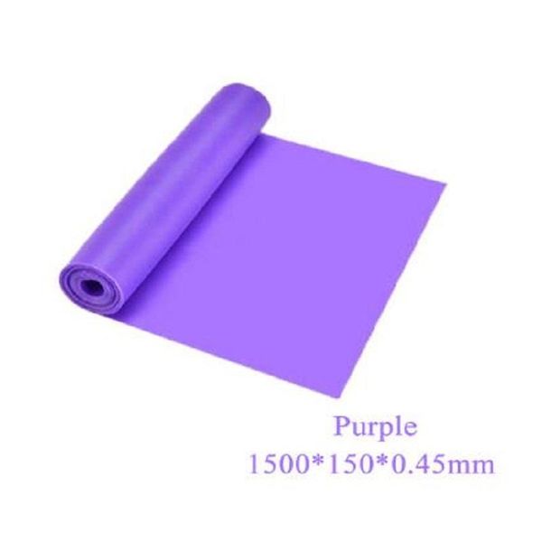 

resistance bands purple yoga with elastic belt tension strength training