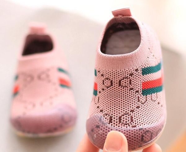 Baby First Walkers Shoes 2021 Spring Infant Toddler Shoes Girls Boy Casual Mesh Shoes Soft Bottom Confortável Antiderrapante