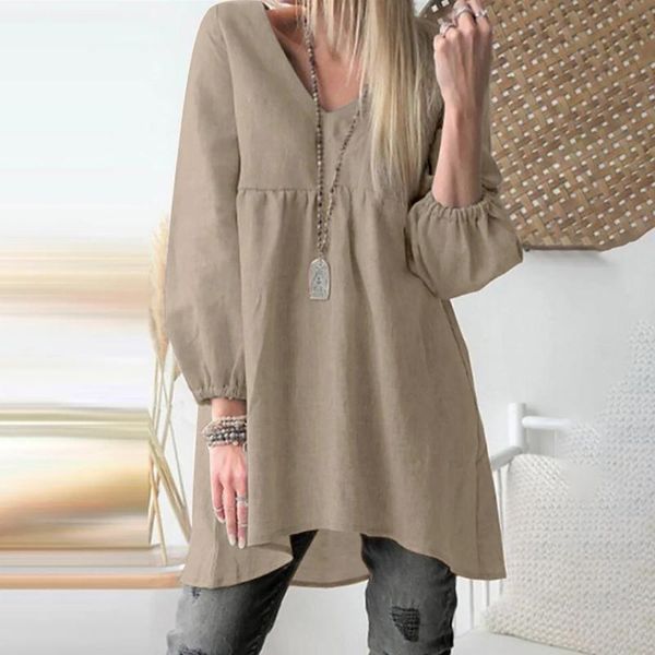 

casual dresses 2021 summer retro vintage mini dress solid autumn v-neck lantern sleeve daily fashion loose simple women robe femme, Black;gray