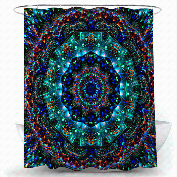 

shower curtains mandala waterproof bathroom polyester fabric printed bath screen supplies home decoration