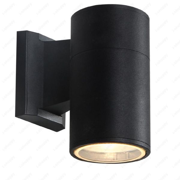 

3w/5w/7w/10w/15w/20w led cob exterior wall sconces light basement garden door waterproof lamp fixture black finish