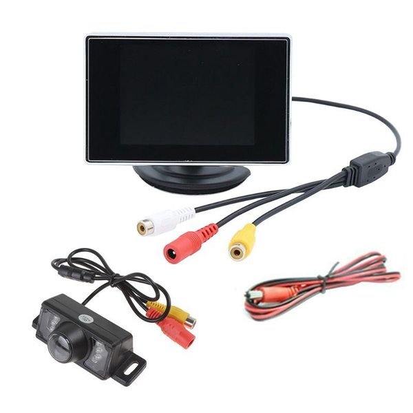 

wireless car backup camera rear view system w/ night vision + 5\" tft lcd monitor b36b car dvr