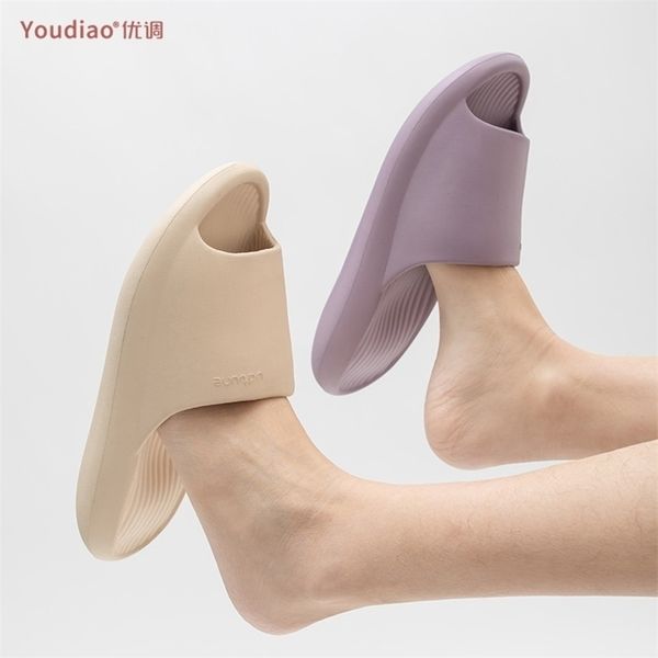 

utune eva women slippers indoor slides wave thick sole soft non-slip shoes men slipper sandals summer platform shoe for women 211023, Black