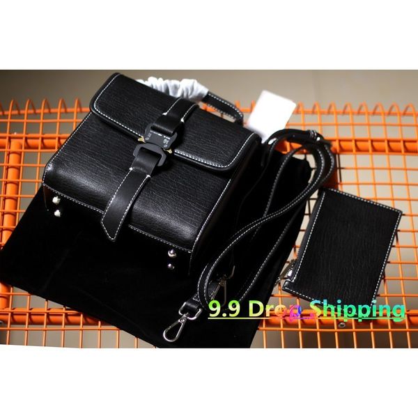 

alyx backpacks 2020 men women metal safety buckle leather 1017 alyx 9sm bag 1:1 version back attached bags c0226