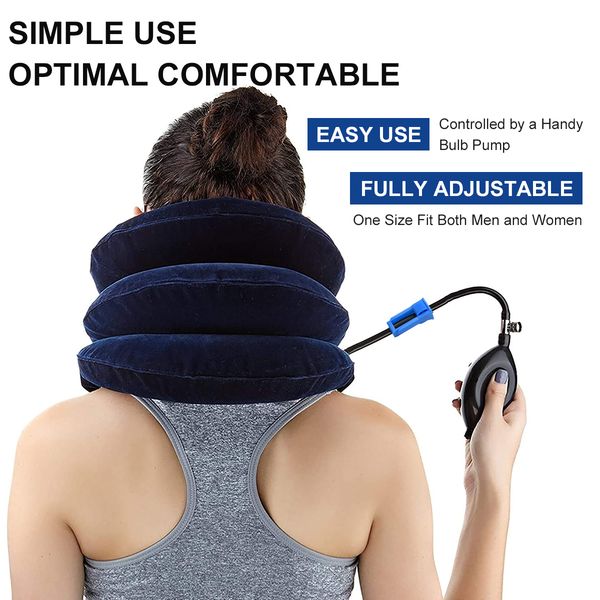 

pinched nerve neck stretcher cervical traction device inflatable neck stretcher collar pain relief for neck shoulder pain
