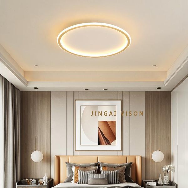 

chandeliers ultra-thin ceiling led modern minimalist bedroom light nordic round small lamp in the living room creative lighting