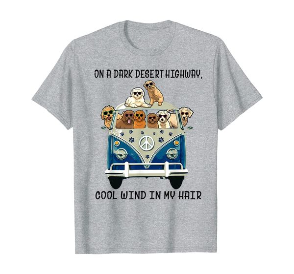 

on a dark desert highway doodle cool wind funny tee, White;black