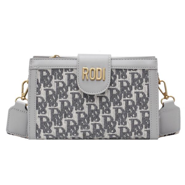 

women's bag wide shoulder belt letter embroidery messenger version horizontal cloth small single outlets hand outlets
