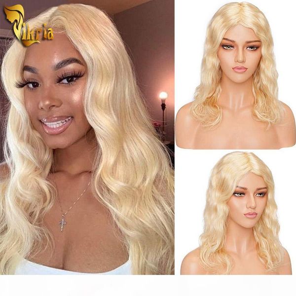 

unprocessed 613 blonde body wave lace front wig full lace human hair wig 8~20inches remy hair with baby hair natural hairline for blackwomen, Black;brown