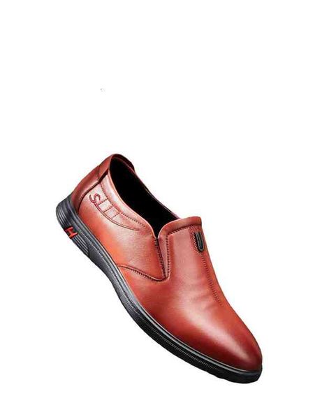 

2021 layer cowhide men's leather sho lazy casual trendy wenzhou two pairs