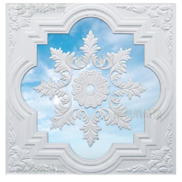 

wallpapers european custom 3d wallpaper for ceiling plaster imitation zenith modern living room bedroom mural wall paper
