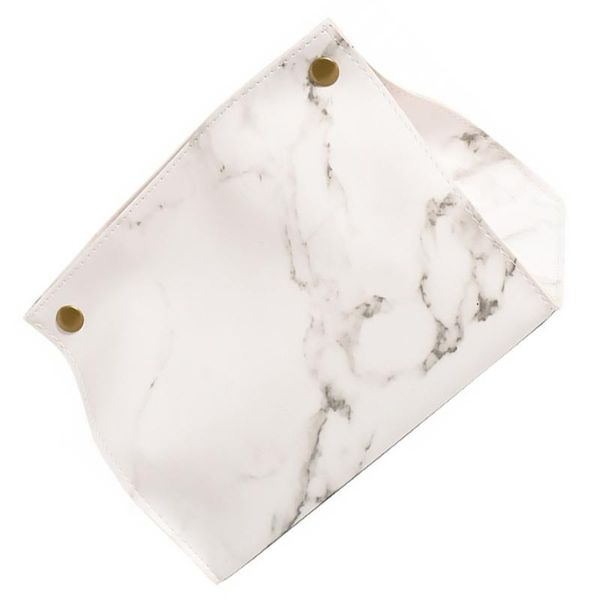 

toilet paper holders pu napkin box marble printed case tissue storage container