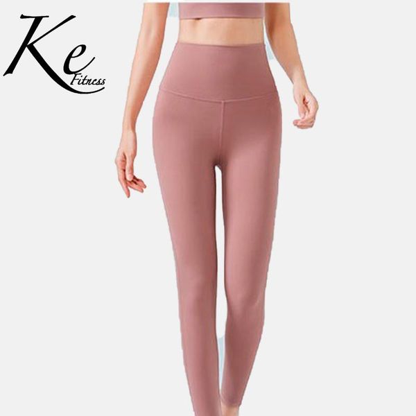 

ke nude new product peach hip fitness pants women's tight-fitting high-waist abdomen hip-lifting gym running sports yoga pants, White;red