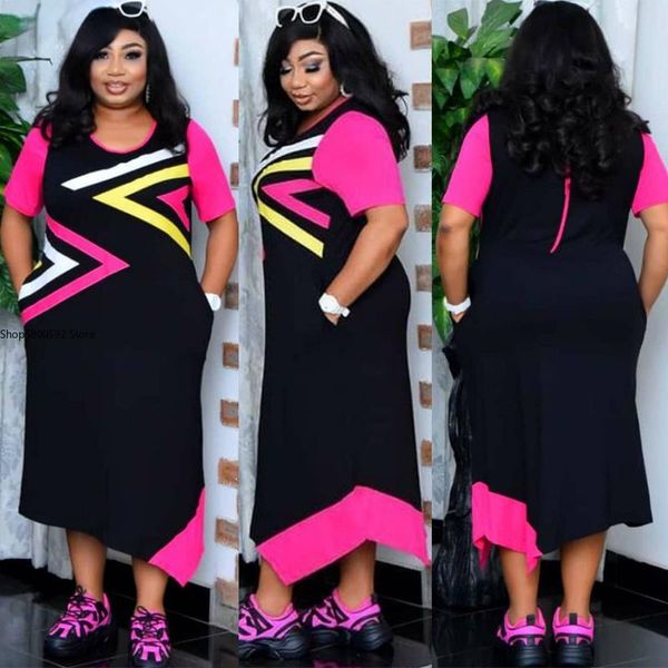 

ethnic clothing african print dresses for women dress dashiki irregular patchwork clothes plus size retro africa bodycon christmas robe, Red
